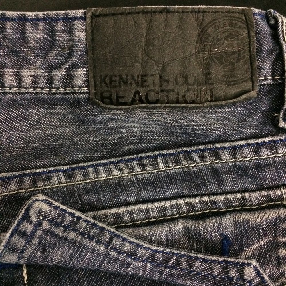 Kenneth Cole Reaction Mens 33x30 Straight Jeans - Picture 8 of 8